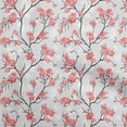 thumbnail image 1 of oneOone Rayon Pink Fabric Floral Craft Projects Decor Fabric Printed By The Yard 56 Inch Wide, 1 of 4