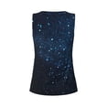 thumbnail image 5 of Sigee Blue Glitter Retro for Women's Workout Tank Top,Running Tank Tops,Sleeveless Gym ClothesX-Large, 5 of 8