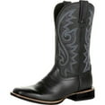 thumbnail image 2 of Botas retro de cuero bordadas para hombre, botas de suela gruesa con punta ancha y tubo medio, 2 of 5