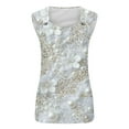 thumbnail image 5 of JTZGDY Cute Summer Tank Tops for Women Fashion Printed Sleeveless Cami Shirts Loose Fit Casual Graphic Tunic T-Shirts Trendy Beach Vacation Outfit Clothes White#03 XXL, 5 of 5