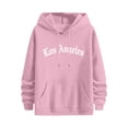 thumbnail image 6 of CFLVAEK Oversized Hoodies for Women Loose Long Sleeve Fall Hoodie Sweatshirts Fashion Drawstring Hooded Pullovers with Pockets Pink M, 6 of 10