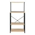 thumbnail image 5 of Gxzs Kitchen Baker’s Rack, 4 Tiers Utility Storage Shelf for Home Office, Brown, 5 of 6