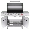 thumbnail image 2 of Royal Gourmet GA6402L 6-Burner BBQ Liquid Propane Gas Grill in Olive Green, with Sear Burner and Side Burner, 2 of 12