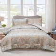 thumbnail image 1 of Safdie & Co. Printed Reversible Comforter Set 3PC -Madero Double Queen, 1 of 1