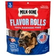 thumbnail image 2 of (2 pack) Milk Bone Flavor Rolls Beefy Cheesy, Yes Please y! Rawhide Free Dog Treat With Beef, 5 Count Bag, 2 of 8