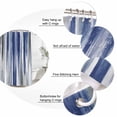 thumbnail image 6 of Abstract Navy Blue Waterproof Fabric Shower Curtain,Vintage Grey Street Painting Art Waterproof Fabric Shower Curtain for Bathroom Curtains Bathtubs Hotel Shower Curtains with 12 Hooks Small 36x78in, 6 of 8