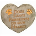 thumbnail image 2 of Spoontiques 13237 Dogs Leave Pawprints Stepping Stone, Gold, 2 of 2
