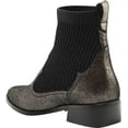 thumbnail image 4 of Cecelia New York Tomas Sock-Knit Leather Western Bootie Warm Pewter/Black (Warm Pewter/Black, 6.5), 4 of 5