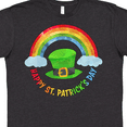thumbnail image 4 of Inktastic Happy St. Patrick's Day Rainbow and Hat T-Shirt, 4 of 5