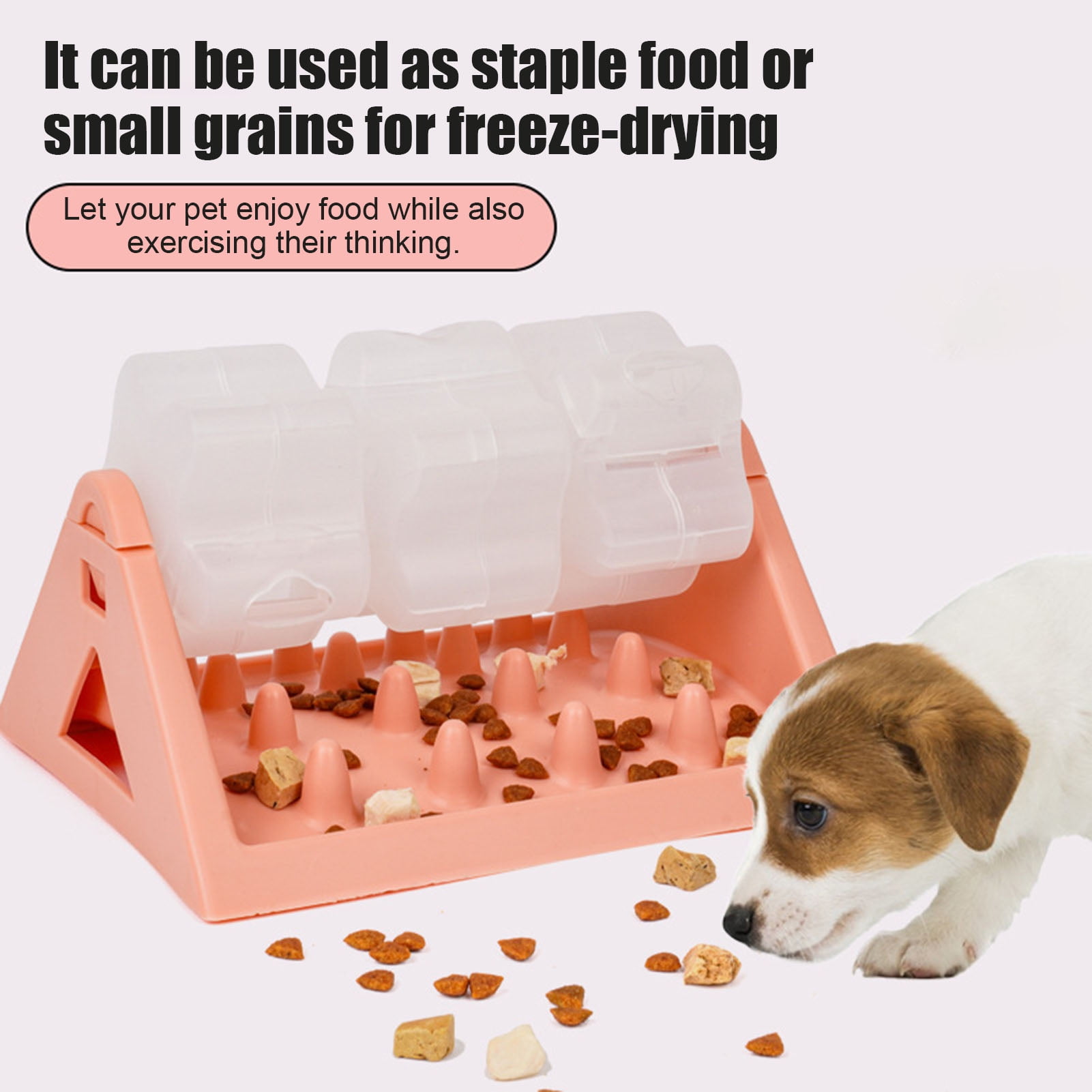 YIFAEUX Rolling Food Leakage Toy Interactive Dog Treat Dispensing Toy Puzzle Slow Feeder Pet Bowl for Cat Puppy Training Bored Relief