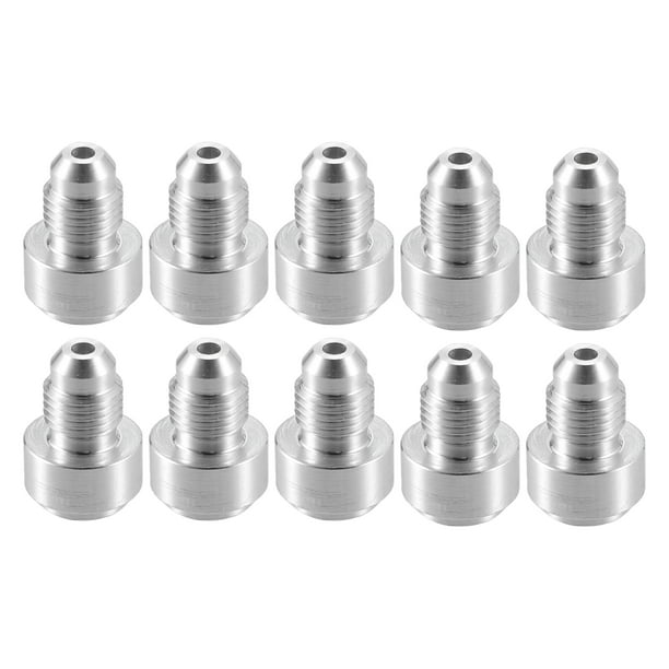 10uds Coche Auto 3AN Macho Soldadura Montaje Tapón Manguera Adaptador Combustible Aceite