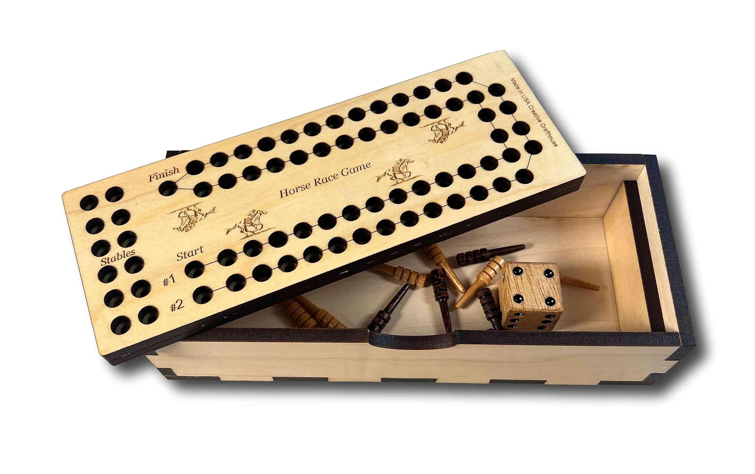 Creative Crafthouse Horse Race Dice Game Fast Paced and Fun Family Activity