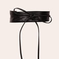thumbnail image 3 of Cinturón de Cintura ancha Baoblaze Pretina ancha de cuero PU negro para mujer, 3 of 8