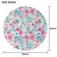 thumbnail image 6 of Pioneer Flower Floral Print Pattern Round Tablecloth 60"x60",Wrinkle Wipeable Table Cloth for Kitchen Dining Room Picnic Patio Party, 6 of 6