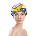 thumbnail image 2 of Rams Waterproof Shower Cap Reusable shower cap Bathing Shower Caps, 2 of 7