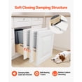thumbnail image 2 of VEVOR Wood Pullout Trash Can for Kitchen Cabinets, 35 QT x2 Double Under Sink Garbage Waste Recycling Bin, Under Mount Waste Container, with Heavy Duty Metal Soft Close Sliding System and Door Kit, 2 of 9