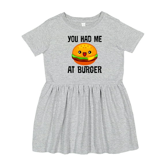 Inktastic You Had Me at Burger Girls Toddler Dress