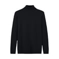 thumbnail image 2 of Chuancc Soft Sweaters For Women Cozy Warm Women'S High Necked Woolen Sweater Warm Sweaters For Women Turtleneck Knit Pullover Women'S Classic-Fit Lightweight Long Sleeve Black M, 2 of 8
