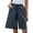 Blue, variant on Lindreshi Shorts for Women Plus Size Fashion Women's Summer Casual Drawstring Lacing Pocket Solid Color Shorts