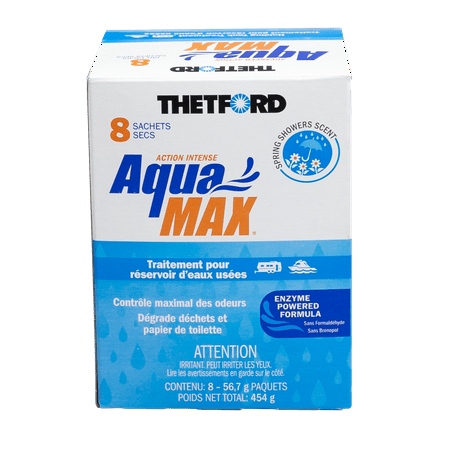 Thetford AquaMax Spring Showers 8-pack Dry Holding Tank Treatment