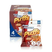 Pure Protein Puffs Snack, Brick Oven Pizza, 18g Protein, 4 Ct
