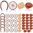 thumbnail image 1 of 44 Mini Sombreros de Vaquero para Cupcakes, Pequeños Sombreros de Vaquera para Manualidades, Fiestas y Más., 1 of 5