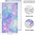 thumbnail image 2 of Dreamtimes Galaxy Soft Hand Towels 2-Piece Absorbent Bath Towel Decorative Fingertip Towels for Bathroom Gym Spa Hotel Beach Swimming Pool,14.4" x 28.3", 2 of 7