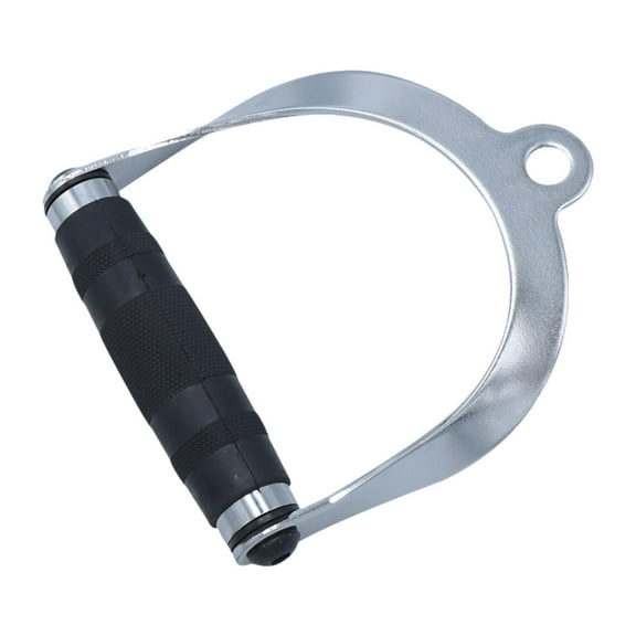Vsenkes D Handle Cable Attachment Cable Machine Accessory Metal Heavy Duty Solid LAT Pull Down Bar for Fitness Equipment Bodybuilding