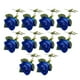 thumbnail image 2 of Ramo de novia artificial Naiovety 10 piezas flores de plástico azul, 2 of 6