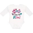 thumbnail image 3 of Inktastic I Love My Mimi Pink and Blue Fox with Hearts Boys or Girls Long Sleeve Baby Bodysuit, 3 of 5