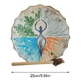 thumbnail image 3 of Tambor Chamánico, De Cuerda De Tambor De Música Chamán Materiales Ecológicos Tono De Graves Potenciado Para Meditación En El Hogar, 3 of 8