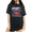 Black, variant on Women's Dark Base Striped Bow Crab Starfish Shell Coastal Crabby Beach Quote Hand Drawn Graphic Short Sleeve T-Shirts Navy Blue Tops