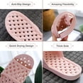 thumbnail image 5 of Quick Drying Shower Slippers for Women Men, Non Slip House Shoes Cushioned Thick Sole Bathroom Sandals Indoor Outdoor Soft Platform Sandals for Living Room, Shower, Pool, Beach, SPA, GYM, 5 of 9