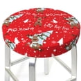 thumbnail image 3 of Gukieu Christmas Deer 1 Print Round Chair Cover, Dust-proof and Non-slip Bar Chair Protective Cover, Suitable for Bars, Restaurants, Offices-13 inch, 3 of 7