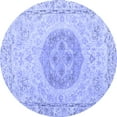 thumbnail image 1 of Ahgly Company Indoor Round Persian Blue Traditional Area Rugs, 6' Round, 1 of 4