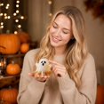 thumbnail image 5 of Halloween Pumpkin Squeeze Toys, Slow Rise Glitter Dumpling Squishies, Cute Pumpkins Stress Ball Gifts for Adults Anxiety Relief Office, Purple, 5 of 6