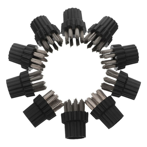 DEEPCRAFF Steel Wire Steam Cleaner Brush Multi-Color Versatile Attachments 10Pcs