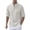 Beige, variant on Men's Casual Short Sleeve Zipper Summer Beach Shirt Light Texture Elastic Shirt Leisure Fashionable Handsome Men's Shirt