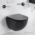 thumbnail image 3 of St. Tropez Wall-Hung Toilet Bowl Only in Matte Black, 3 of 13