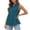 Blue, variant on Women T-Shirts Elegant Sleeveless Blouse With Relaxed Fit Solid Color Button Front Tops Relaxed Fit Streetwear