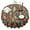 Brown Skull Marigold, variant on Brown Skull Marigold Pattern Round Tablecloth 60"x60",Wrinkle Wipeable Table Cloth for Kitchen Dining Room Picnic Patio Party