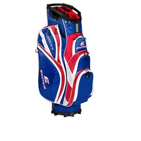 New Tour Edge Exotics Xtreme 4 Red White Blue Golf Cart Bag New Tour Edge Exotics Xtreme 4 Red White Blue Golf Cart Bag