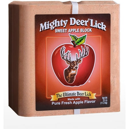 Lick Attractant Block 25 LB - Deer Can t Resist Balanced Nutrition (Sweet Apple)