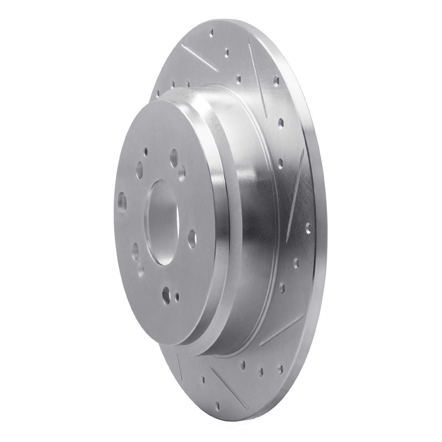 Dynamic Friction Company 631-59054R DFC Brake Rotor - Drilled And Slotted - Silver