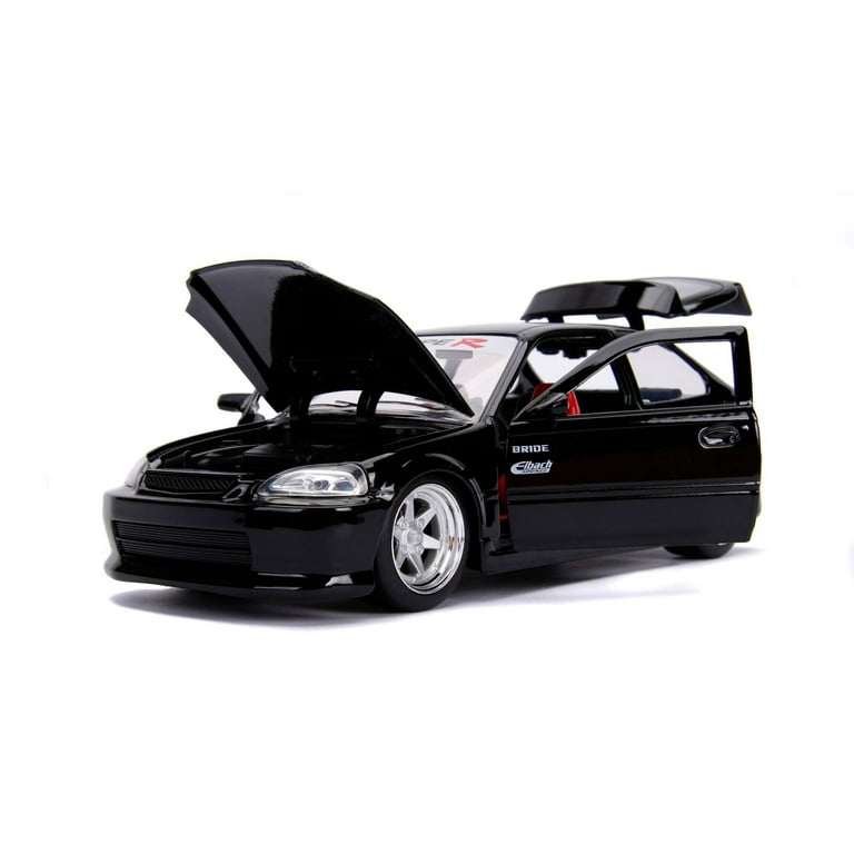 1997 Honda Civic Type R Glossy Black with Carbon Hood 