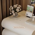 thumbnail image 5 of Nightstand with with 2 Drawer, Bedside Table with Microfibre Leather, Fashion Night Stand for Bedroom, No Assembly Required-White, 5 of 7