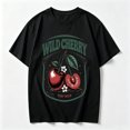 thumbnail image 2 of Womens Graphic Tees Short Sleeve T Shirts | Cotton Loose Casual Tops for Girls, Vintage Cherry Graphic T-shirts, 2 of 5