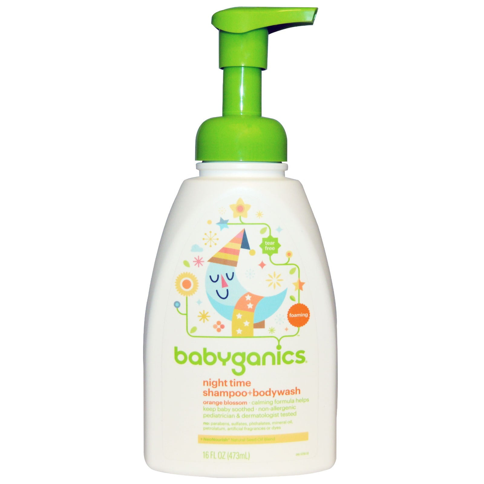 babyganics night time shampoo and body wash