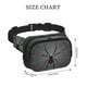 thumbnail image 4 of Fotbe Black Spider On Web Cangurera Cuadrada con Estampado de Doble Capa, Bolsa de Cintura Ajustable Mini para Hombres y Mujeres, 4 of 9