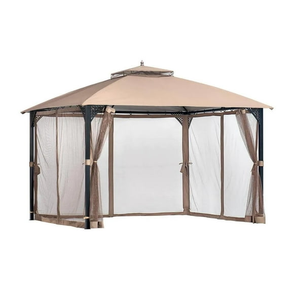 Garden Winds Replacement Canopy Top Cover Compatible with The Cypress and Costway 10x12 Gazebo - Riplock 350